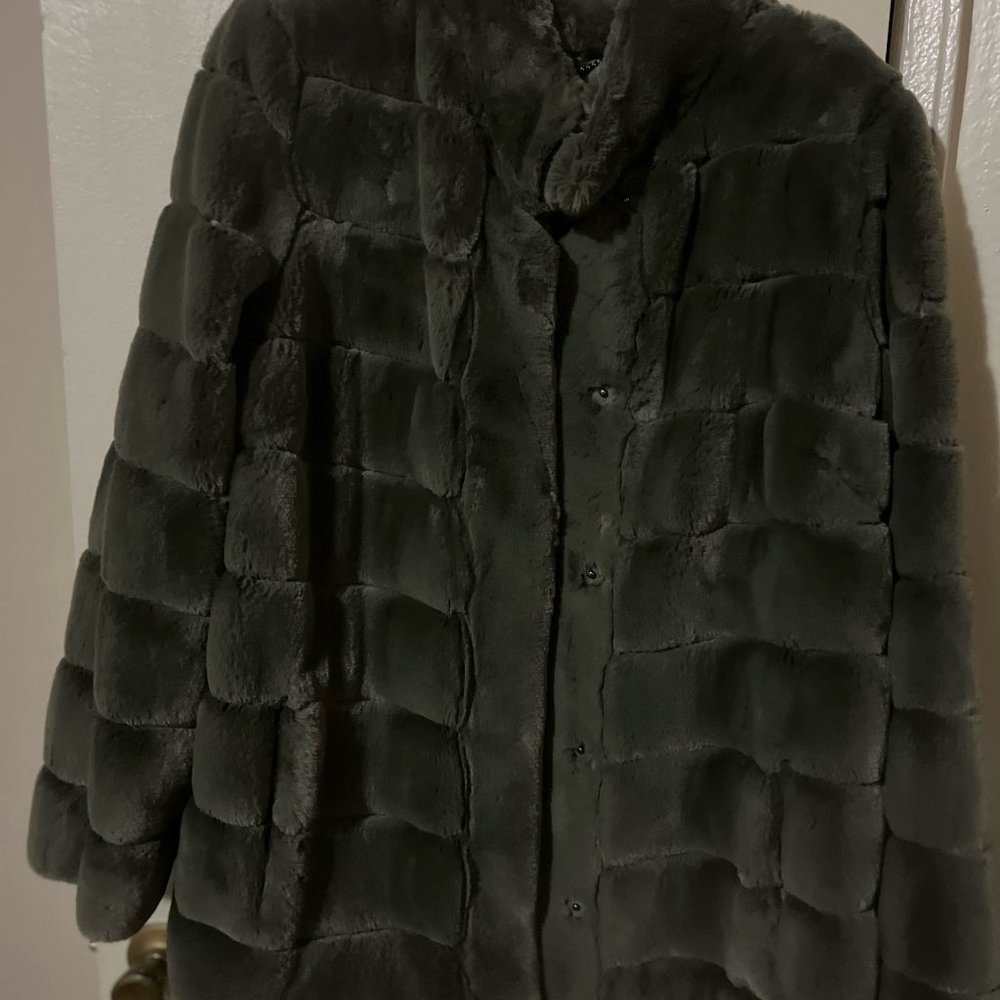Dennis Basso faux fur jacket